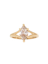 Marquise Diamond Split Shank Ring