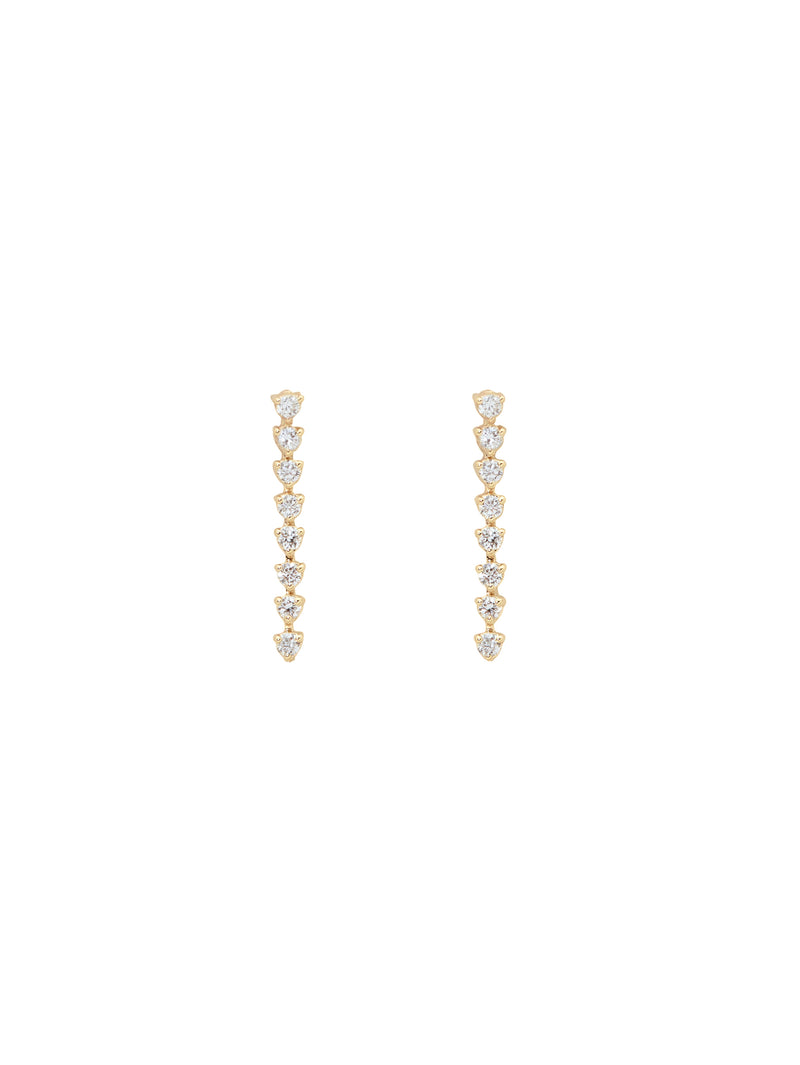 Medium Diamond Tennis Earrings