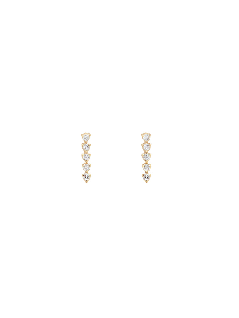 Mini Diamond Tennis Earrings