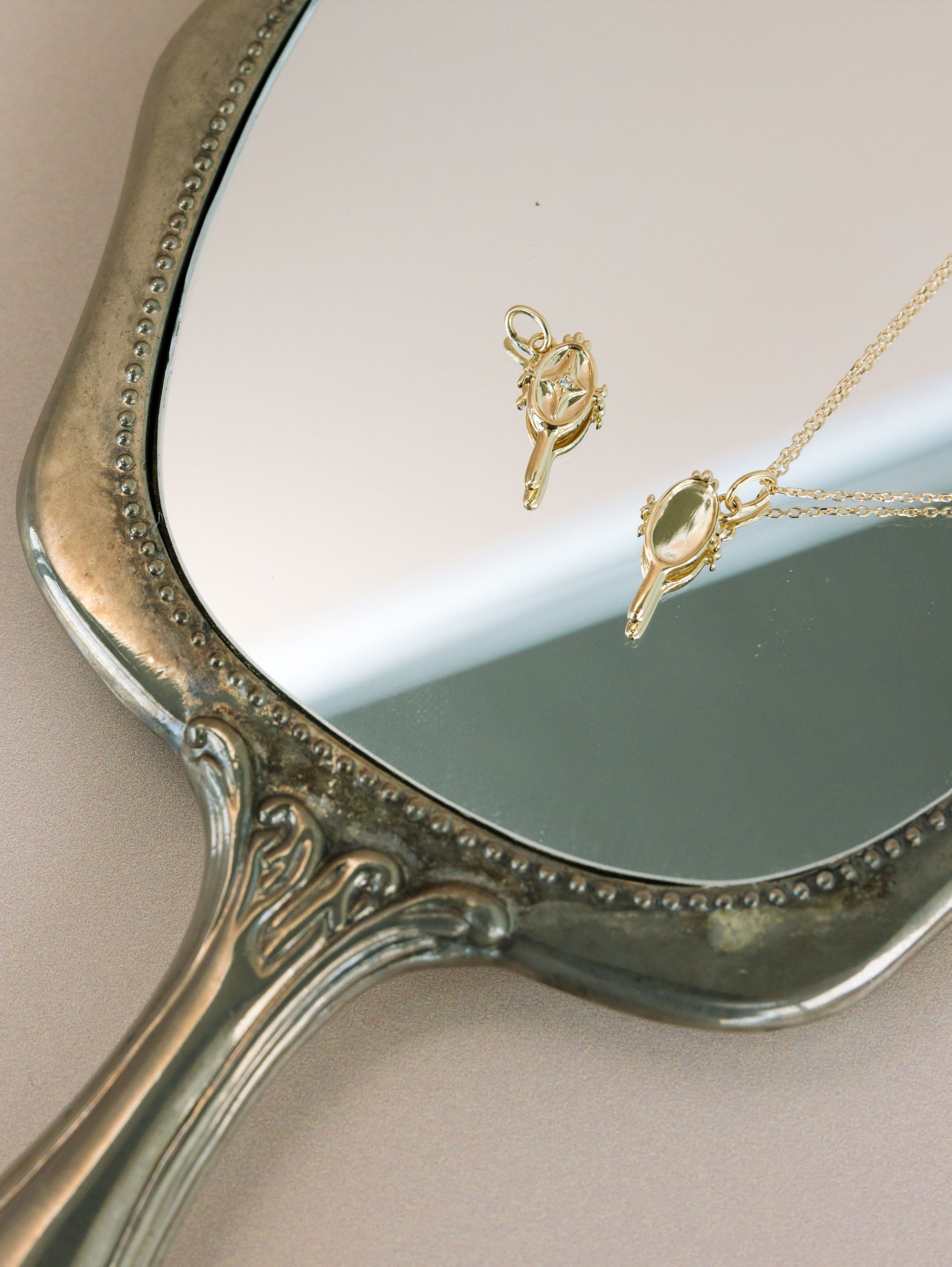 Hand Mirror Charm – Emily Warden Designs, image size:2048x2727