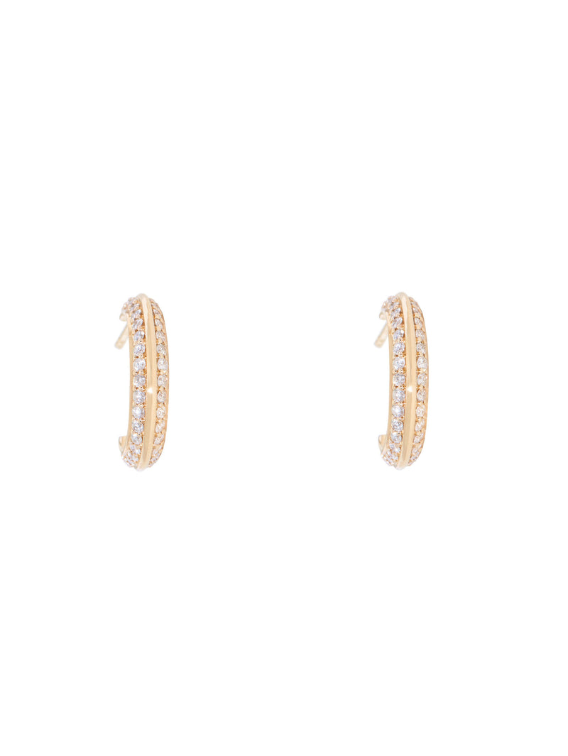 Mirrorball Diamond Hoops