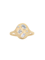 Mixed Cut Diamond Signet Ring