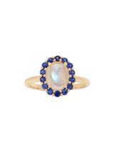 Moonstone Halo Ring
