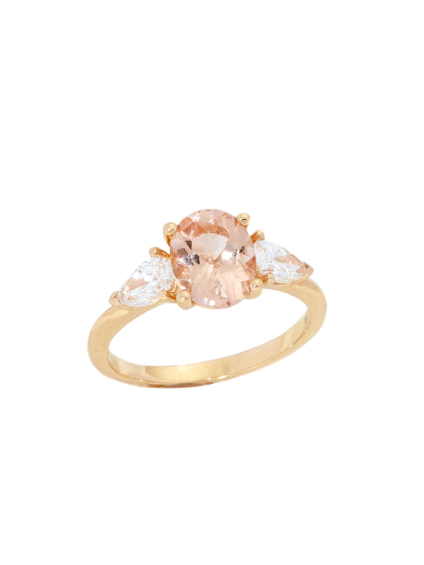 Winged Morganite Ring