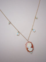 Opal Cameo Necklace