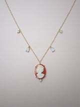 Opal Cameo Necklace