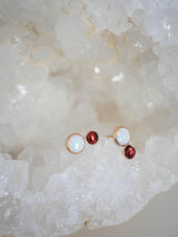 Opal Garnet Studs - Emily Warden Designs Site