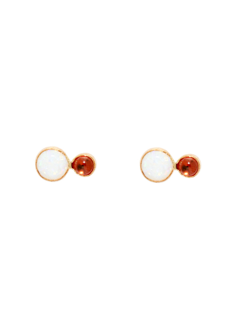 Opal Garnet Studs