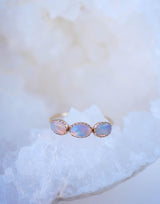 Opal Halo Ring - Emily Warden Designs Site