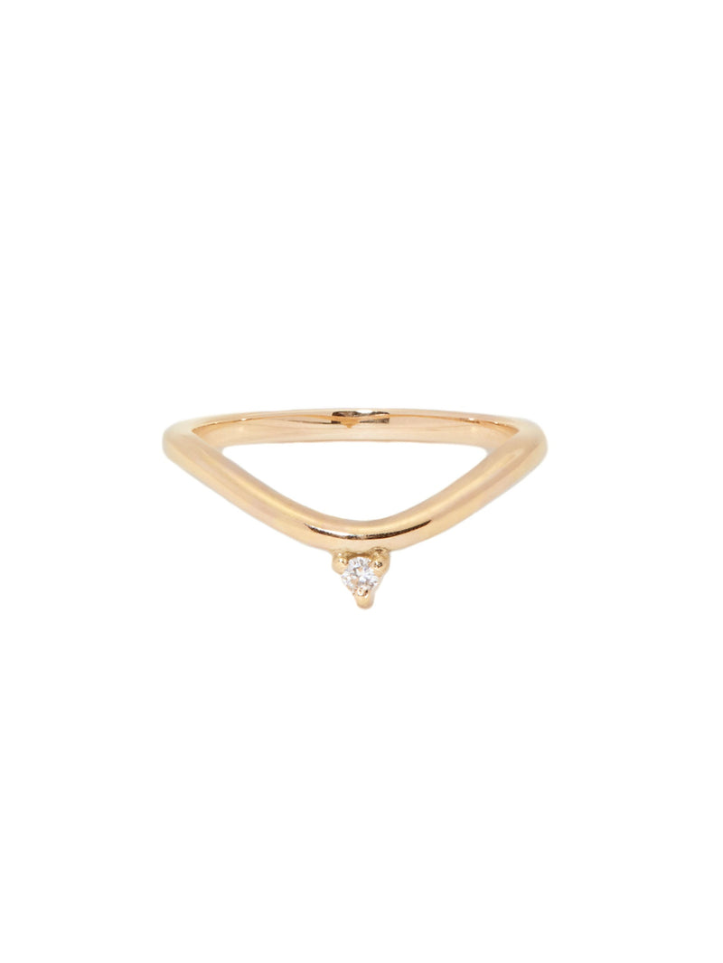 Diamond Peak Contour Ring