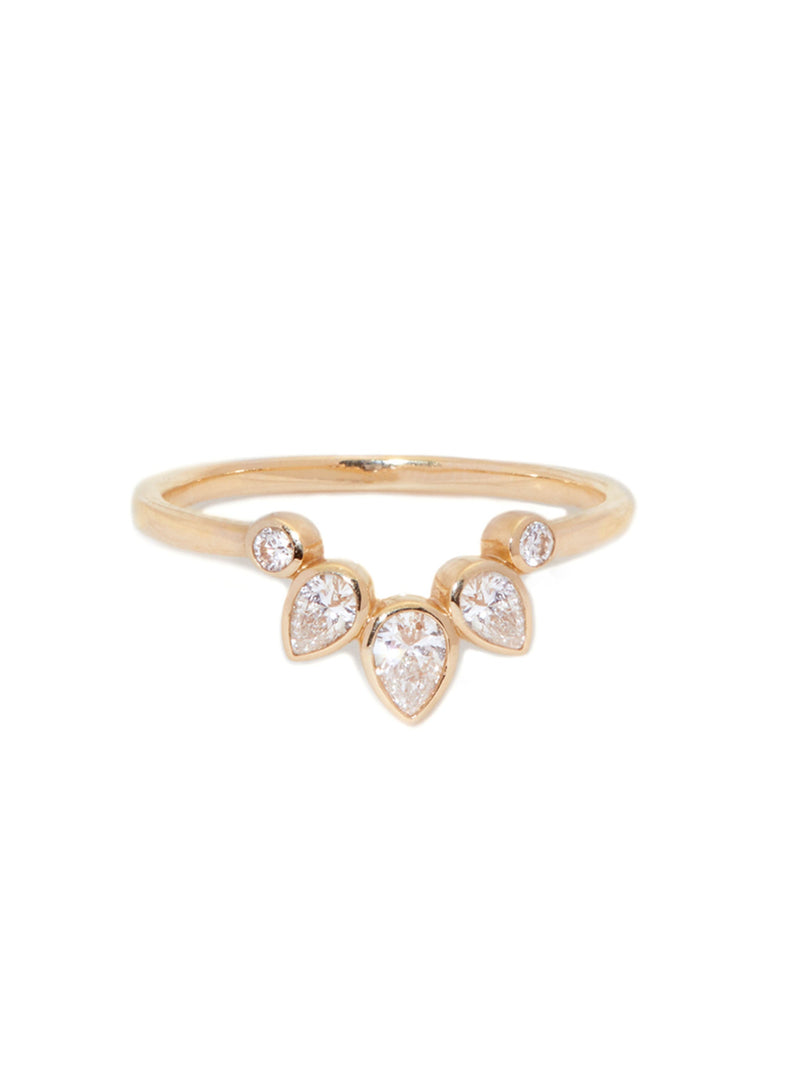 Pear Fan Ring