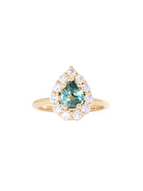 Bi-Color Sapphire Halo