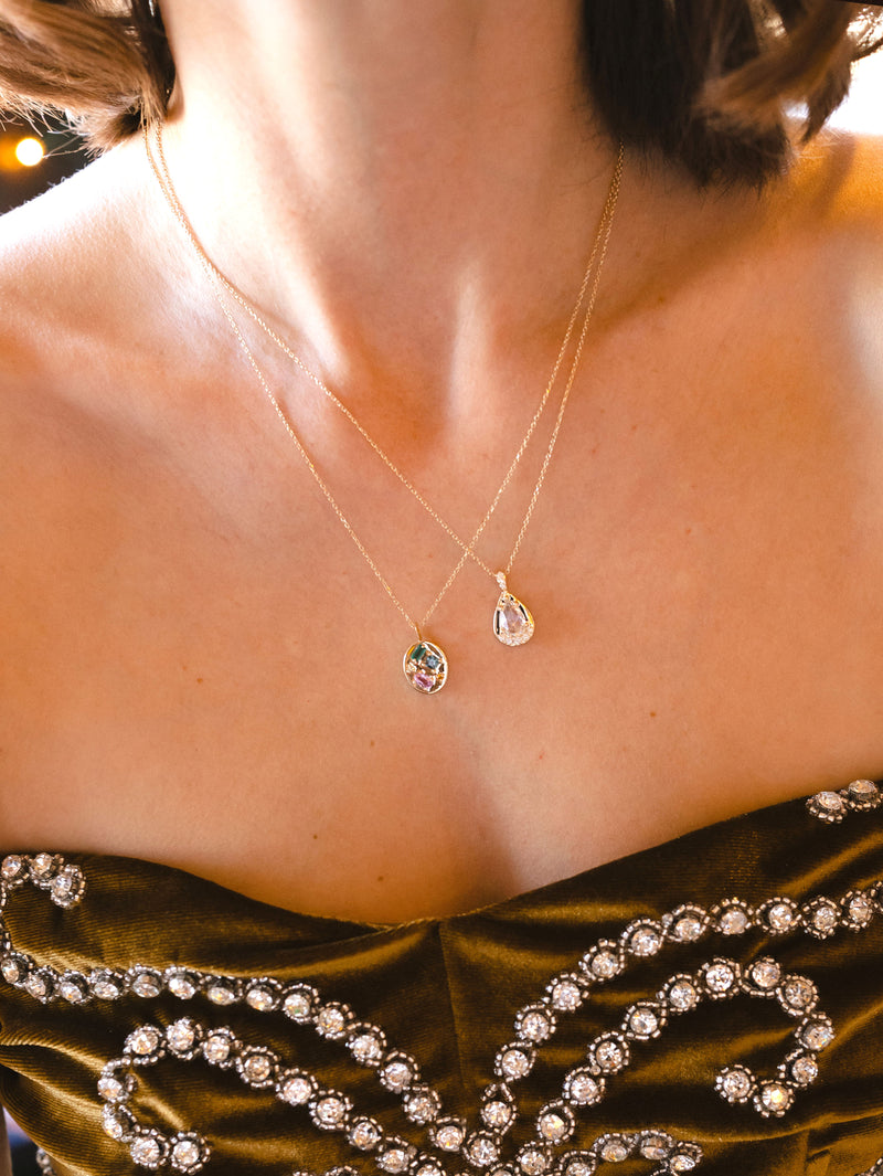 Pear Diamond Pendant