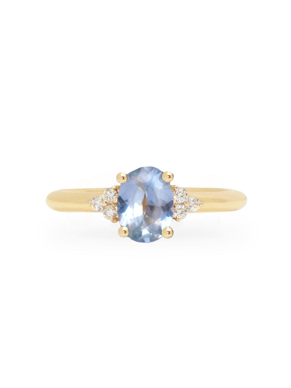 Mint Sapphire Trio Ring