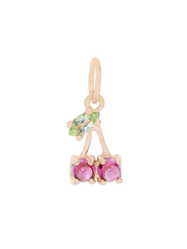 Peridot Cherry Charm