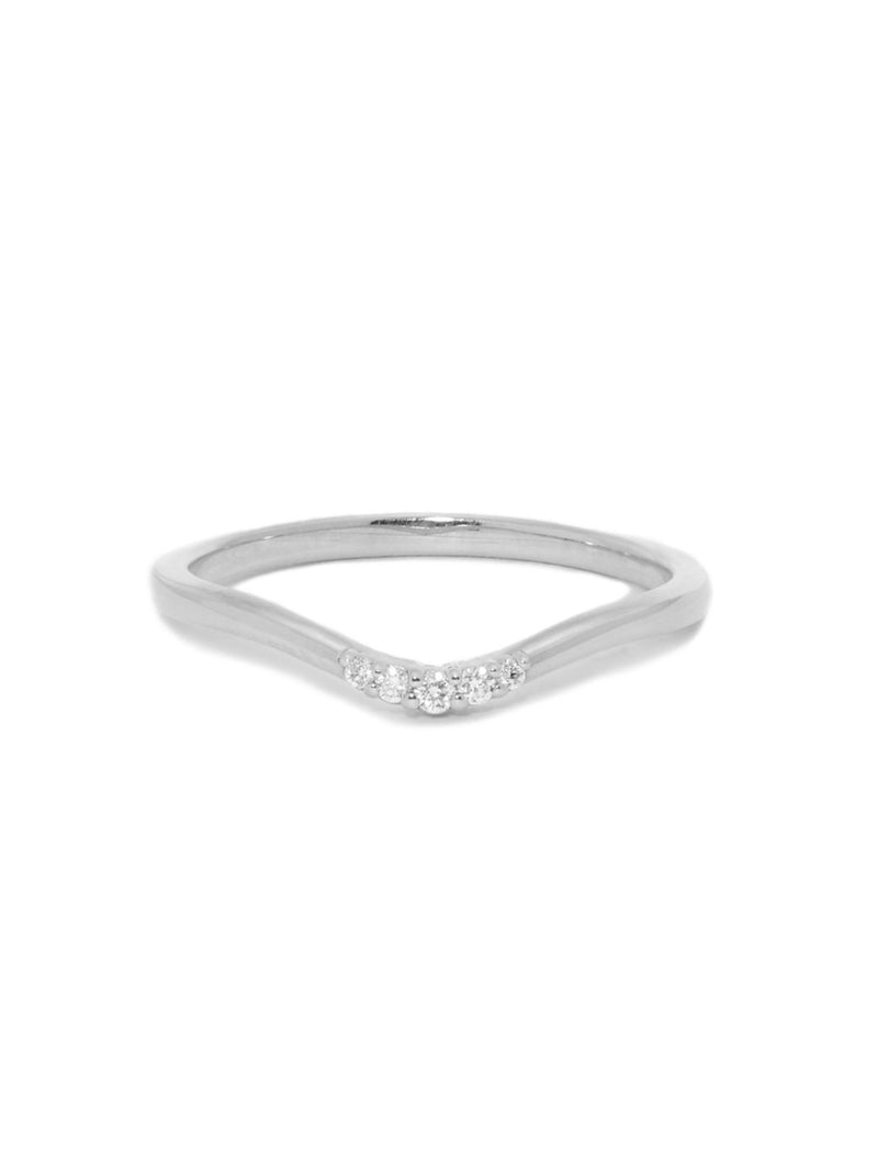 Petite Diamond Contour Band