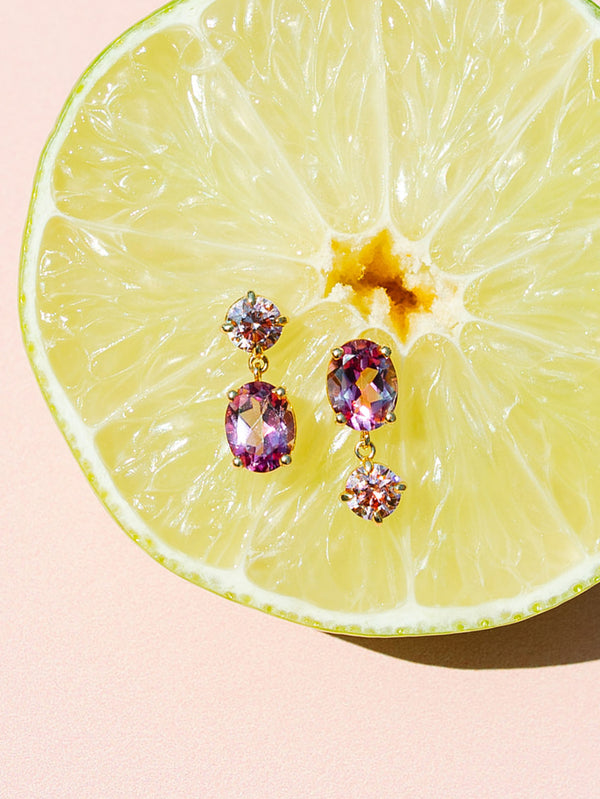Pink Carlyle Studs
