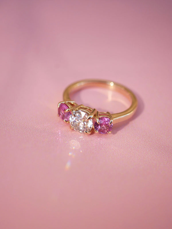 Pink Sapphire Cocktail Ring