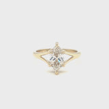 Marquise Diamond Split Shank Ring