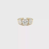 Oval Diamond Trilogy Ring