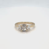 Champagne Sapphire Trilogy Ring