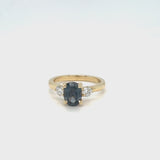 Teal Sapphire Celina Ring
