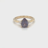 Alexandrite Trio Ring