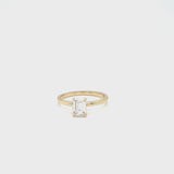 Emerald Cut Solitaire Ring