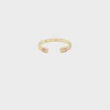 Baguette Cuff Ring