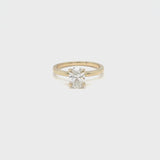 Oval Diamond Solitaire