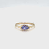 December Tanzanite Signet Ring
