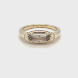 Geo Oval Diamond Signet