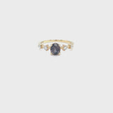 Multi-Color Sapphire Distance Ring