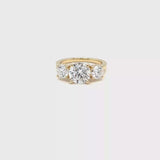 Round Diamond Trilogy Ring