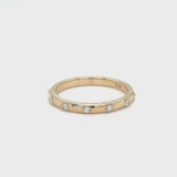Wide Bead-Set Eternity Band