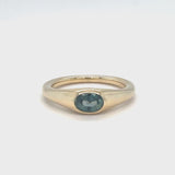 Oval Sapphire Signet Ring