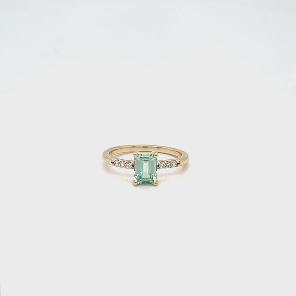 Seafoam Sapphire Reign Ring