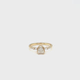 Shield Diamond Prism Ring