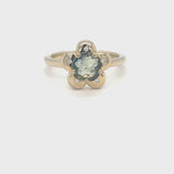 Green Flower Power Ring