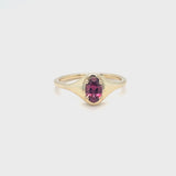 January Garnet Signet Ring