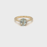 Mint Sapphire Trio Ring