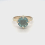 Emerald Beaded Diamond Ring
