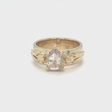 Pear Diamond Tulip Ring