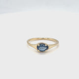 September Sapphire Signet Ring