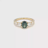 Green Sapphire Mermaid Ring