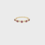 Studded Ruby Band