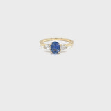 Sapphire Forget Me Not Ring