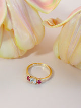 Sapphire & Ruby Cocktail Ring