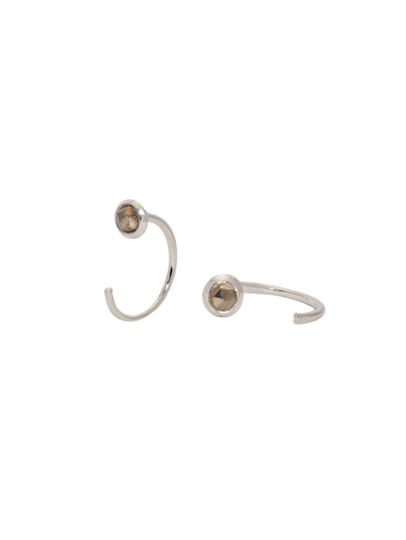 Pyrite Hugger Hoops