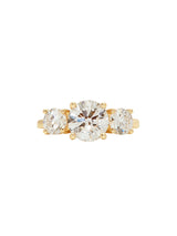 Round Diamond Trilogy Ring